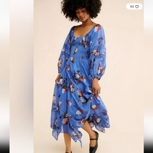 Free People Morning Glory Blue Women's Dress